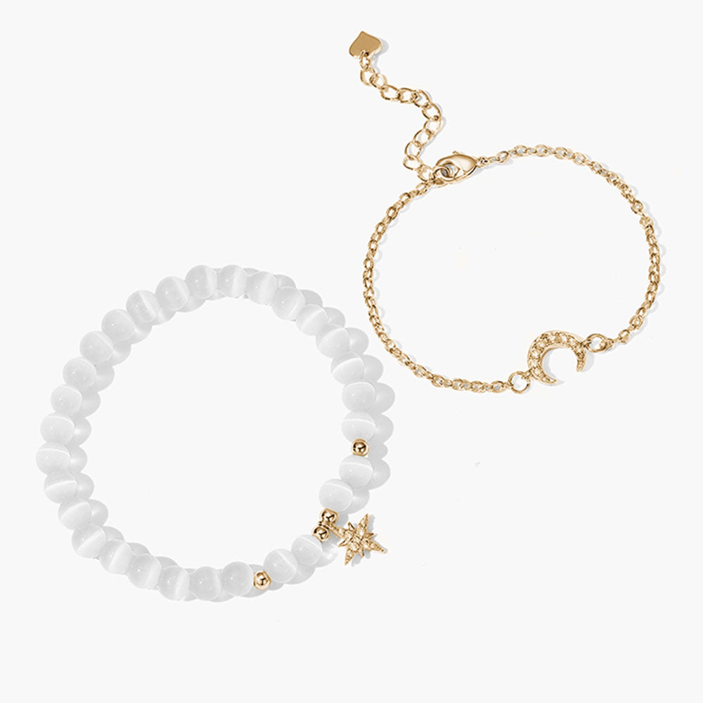 Women's Star Moon Opal Bracelet