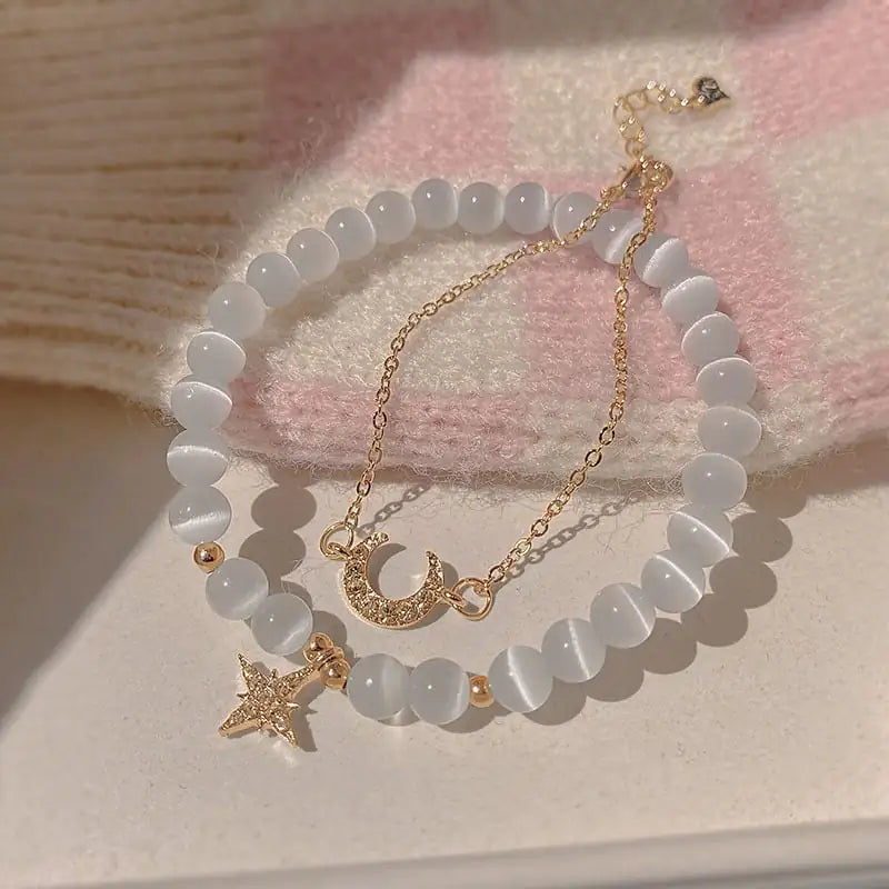 Women's Star Moon Opal Bracelet